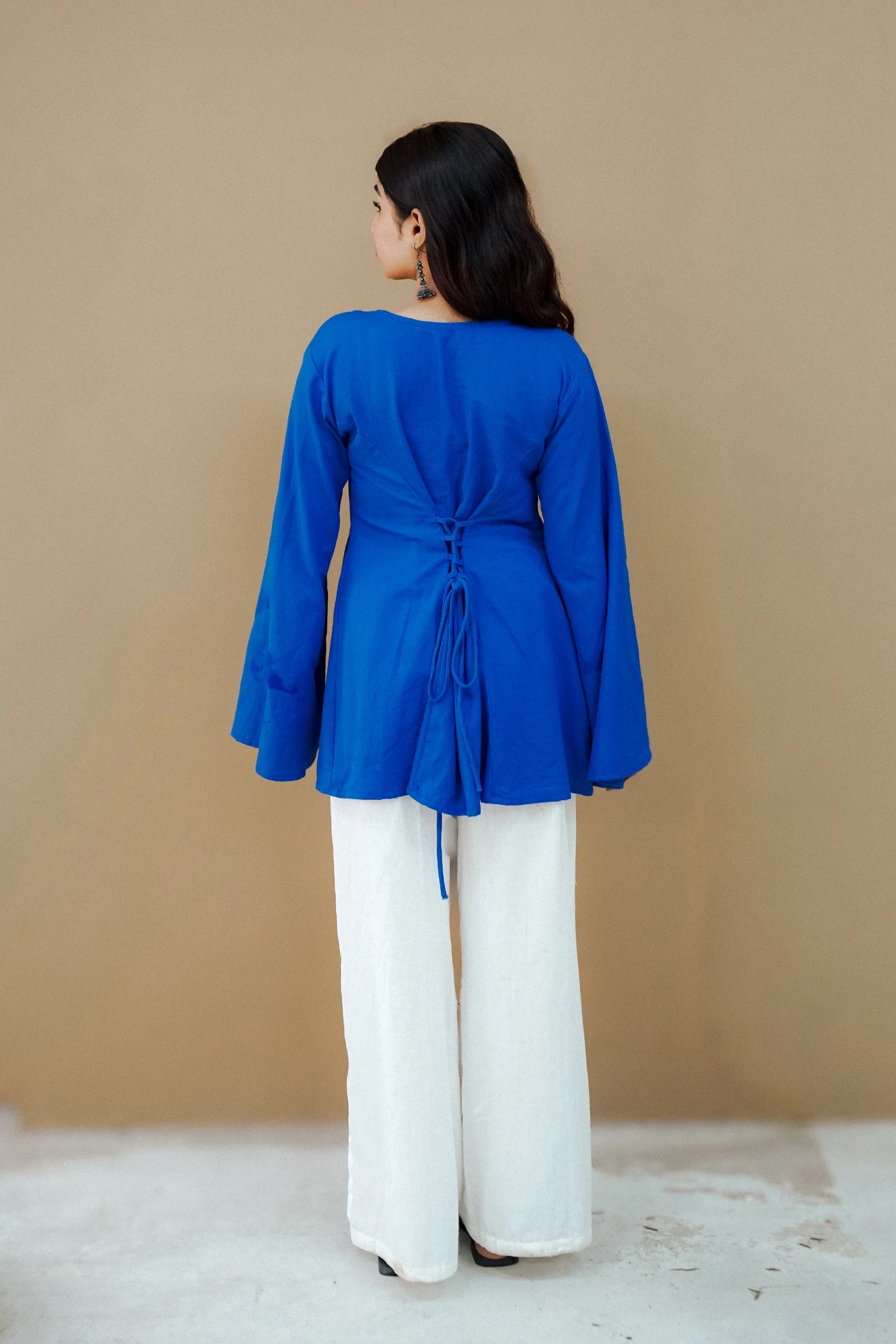 Fiza Blue Corset Kurti