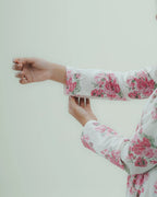 Pink Floral Long Kurti
