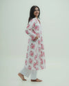 Pink Floral Long Kurti