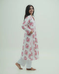 Pink Floral Long Kurti