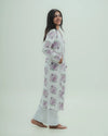 Purple Floral Long Kurti