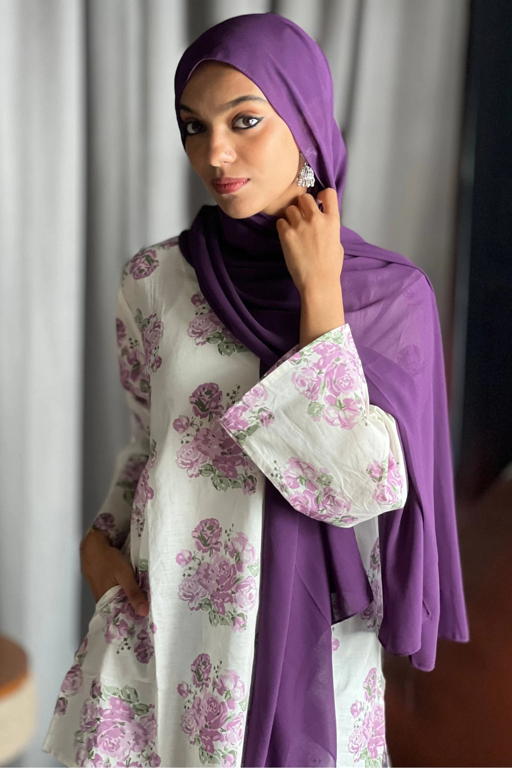 Floral Short Kurti