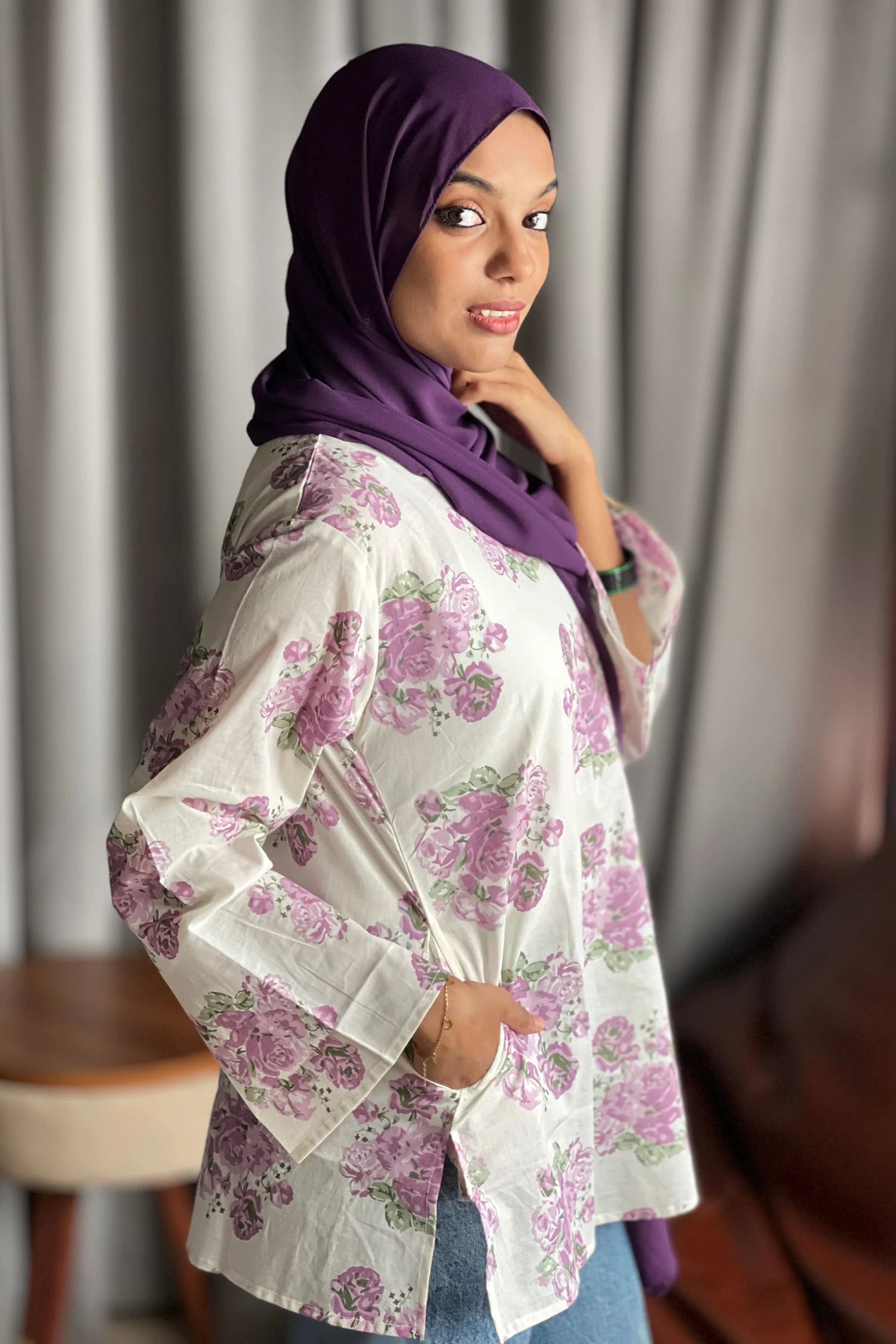 Floral Short Kurti