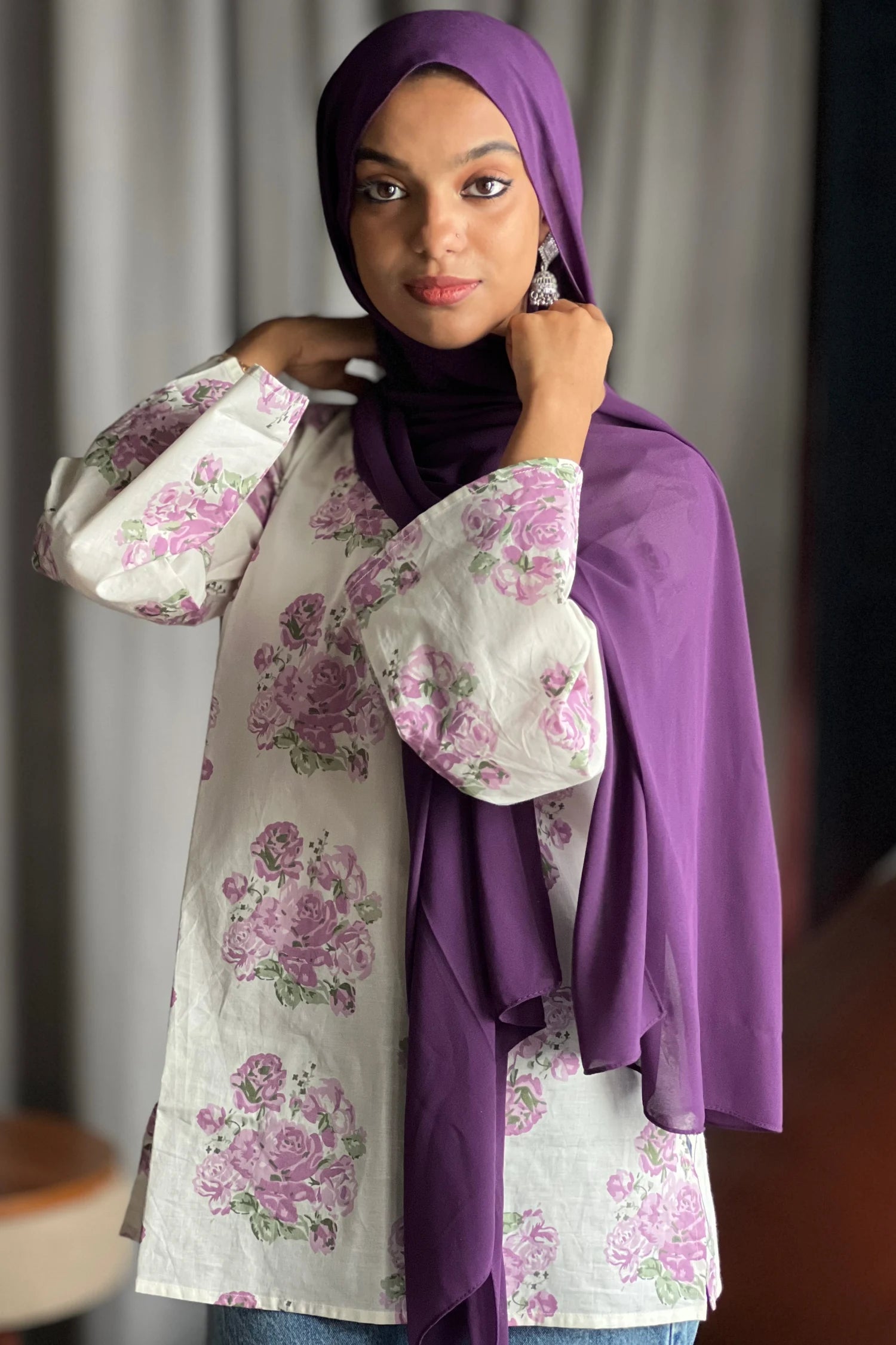 Floral Short Kurti