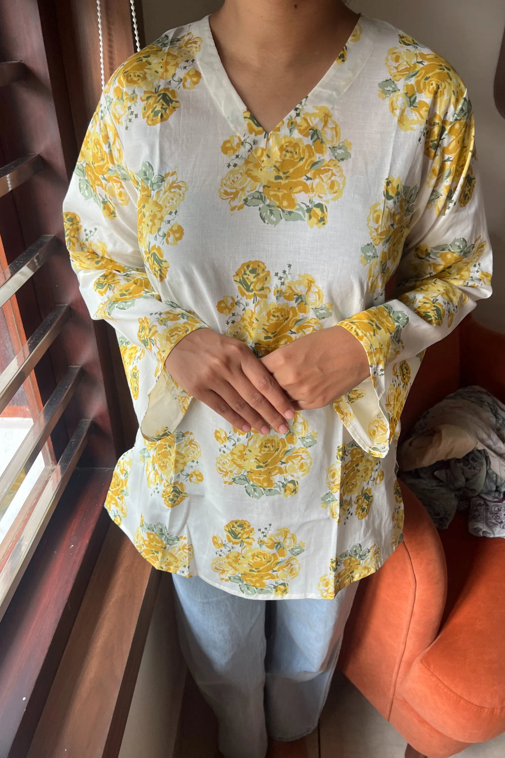 Floral Short Kurti