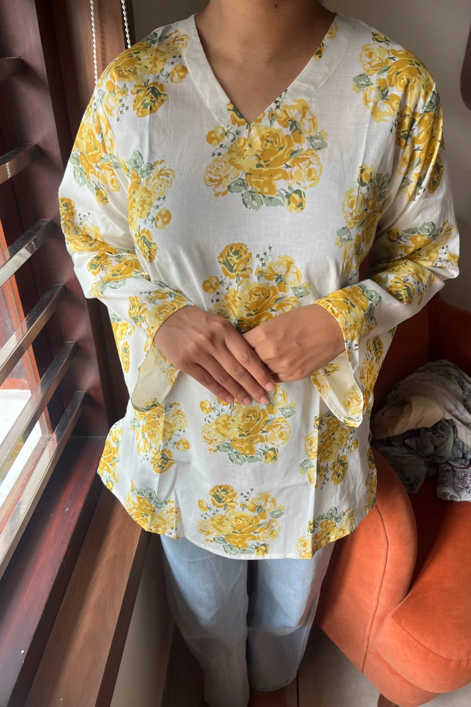 Floral Short Kurti