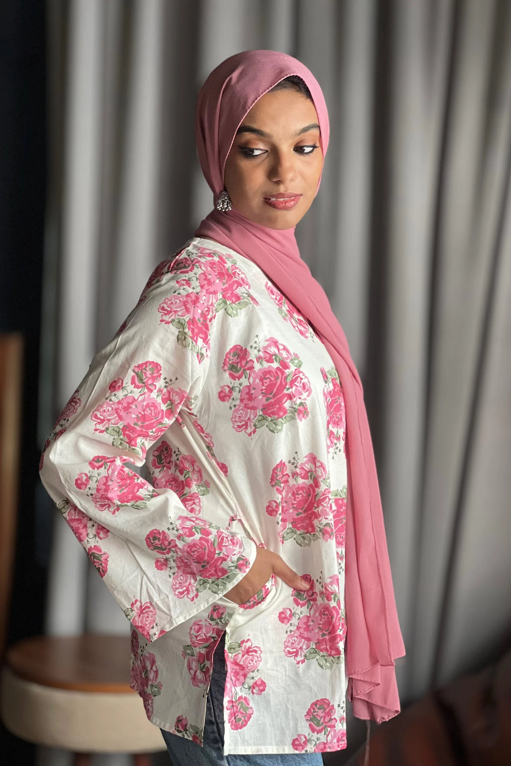 Floral Short Kurti
