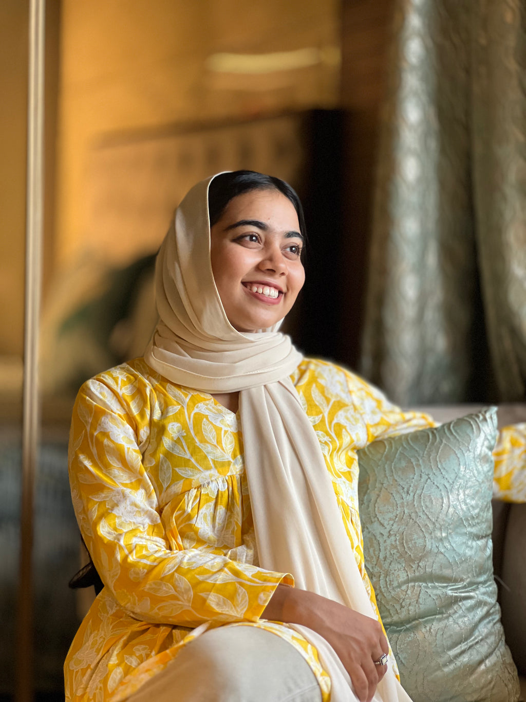 SUNSHINE FLORAL FLARED KURTI