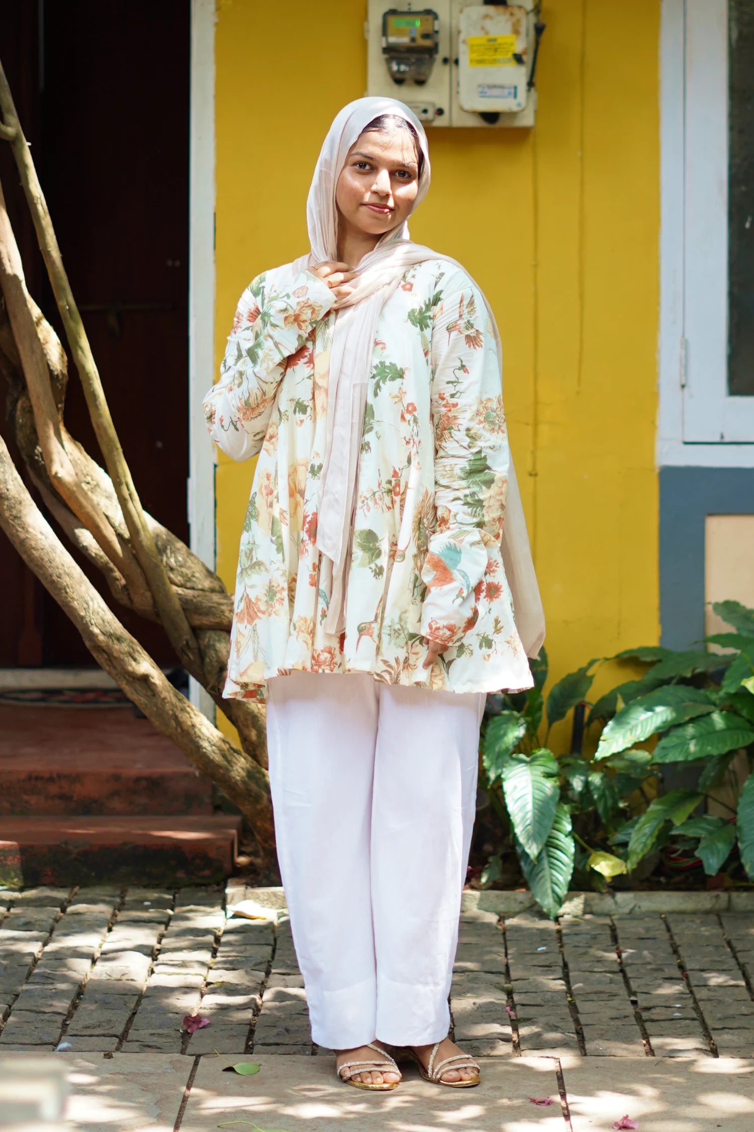 Ivory Petal Kurti