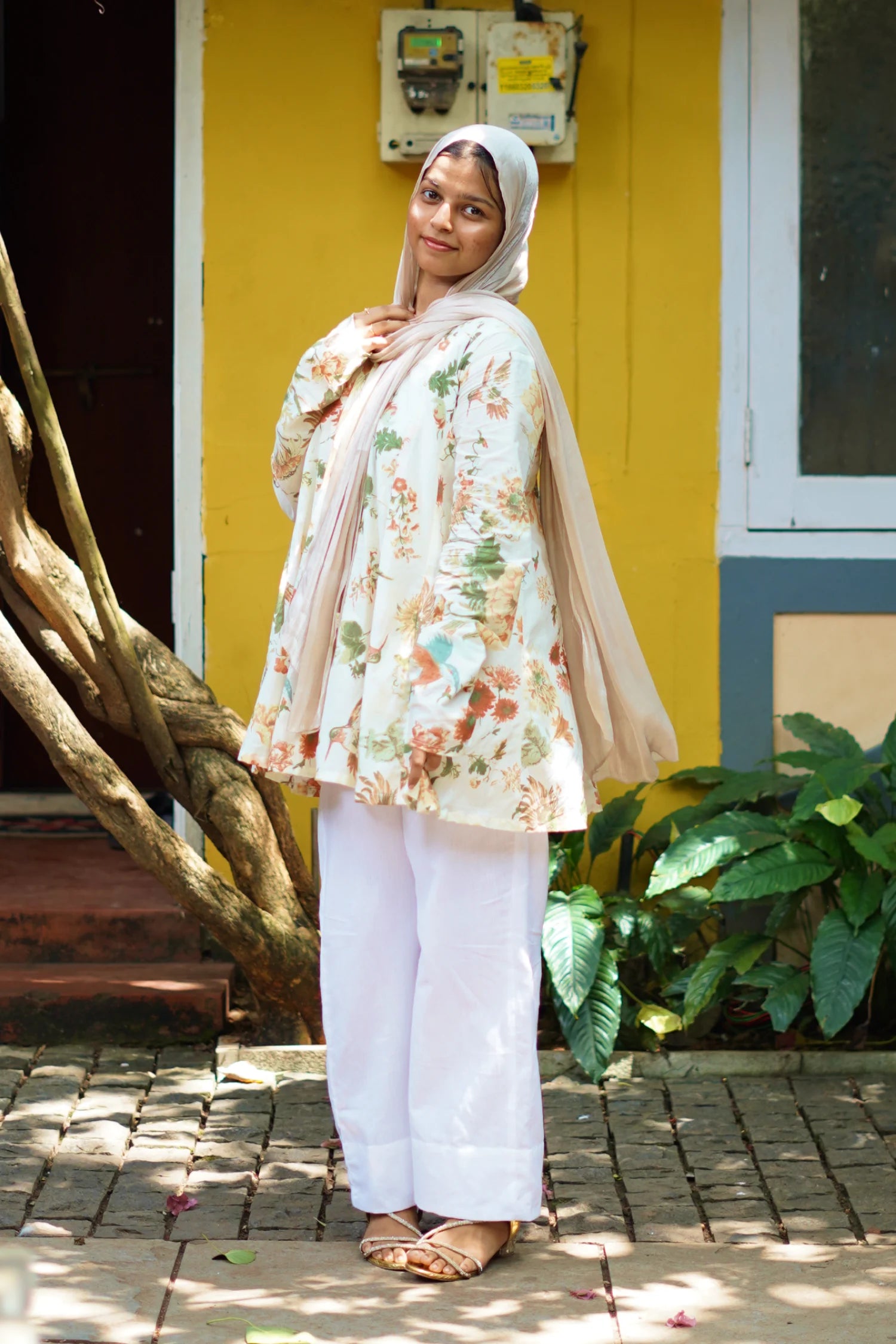 Ivory Petal Kurti