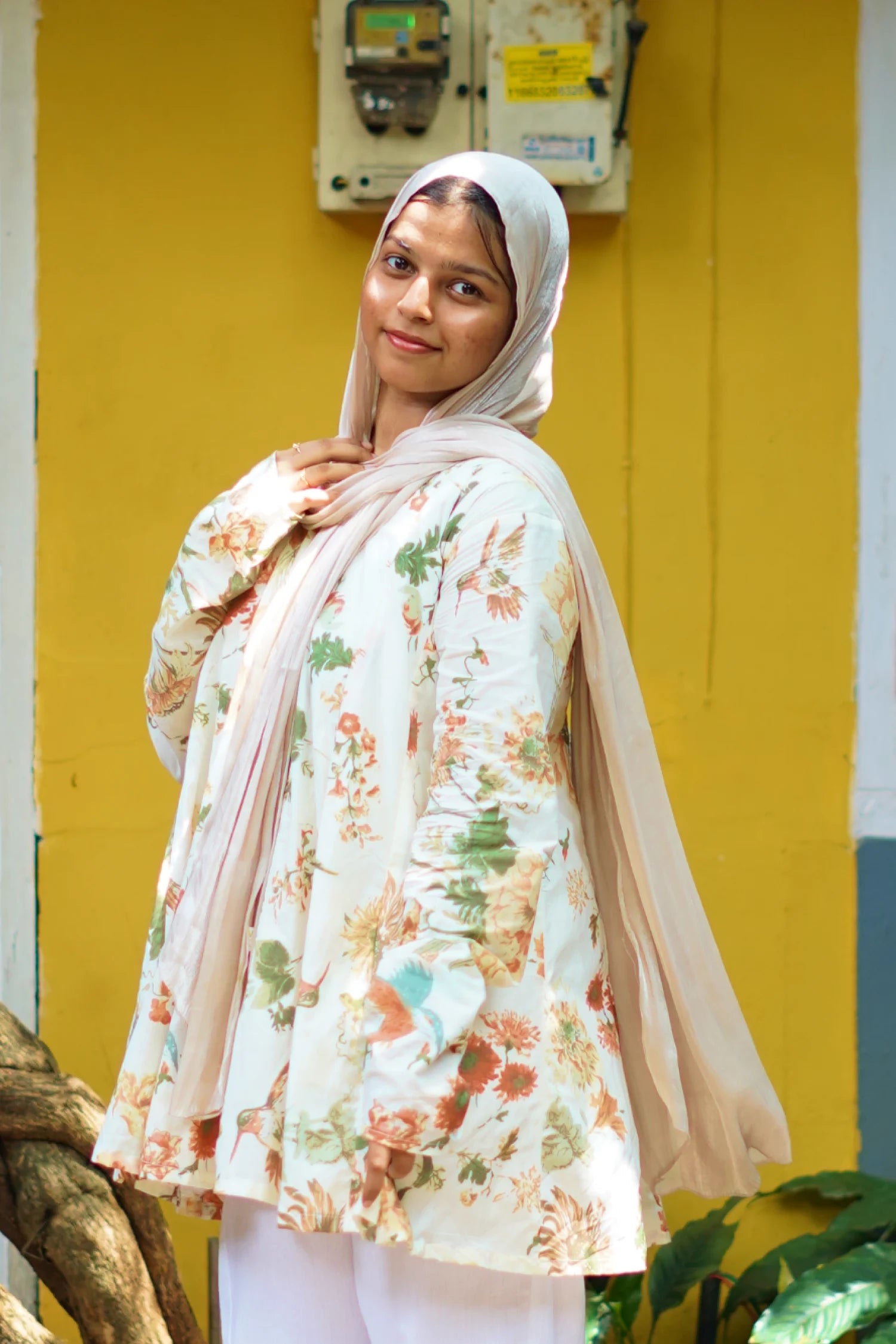 Ivory Petal Kurti