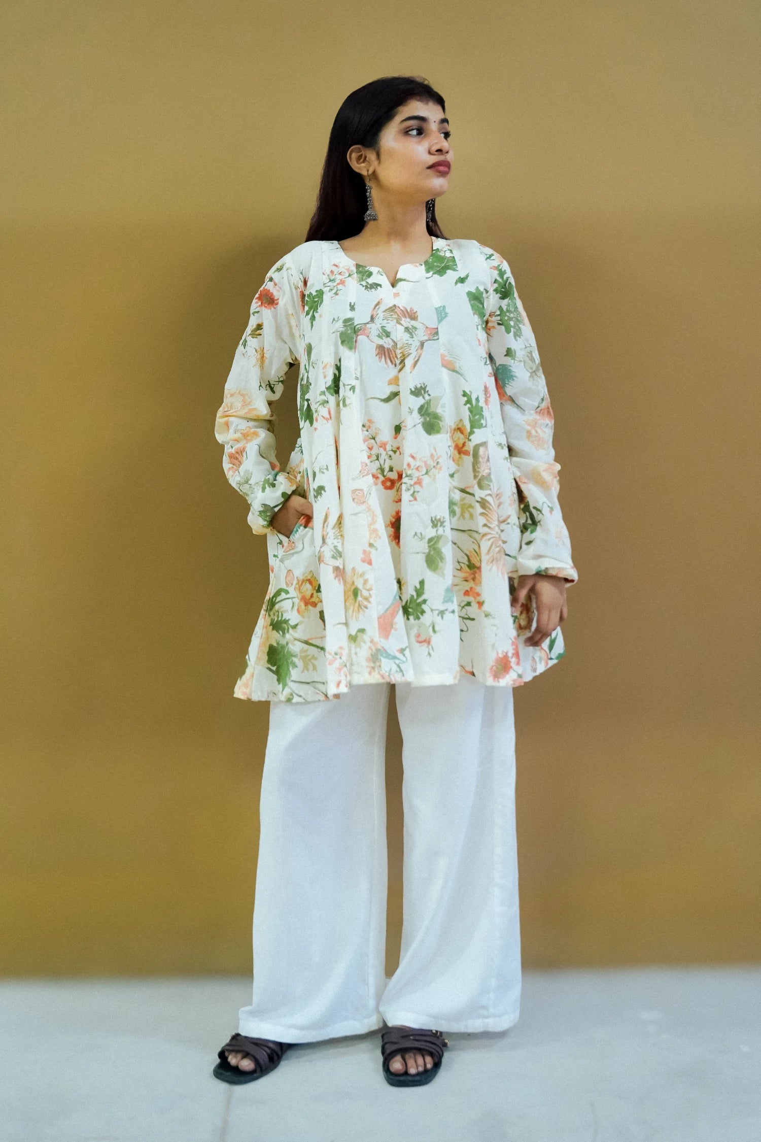 Ivory Petal Kurti