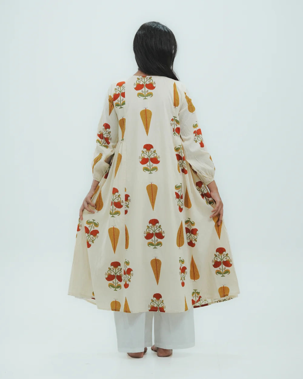Kesariya Bloom Kurti