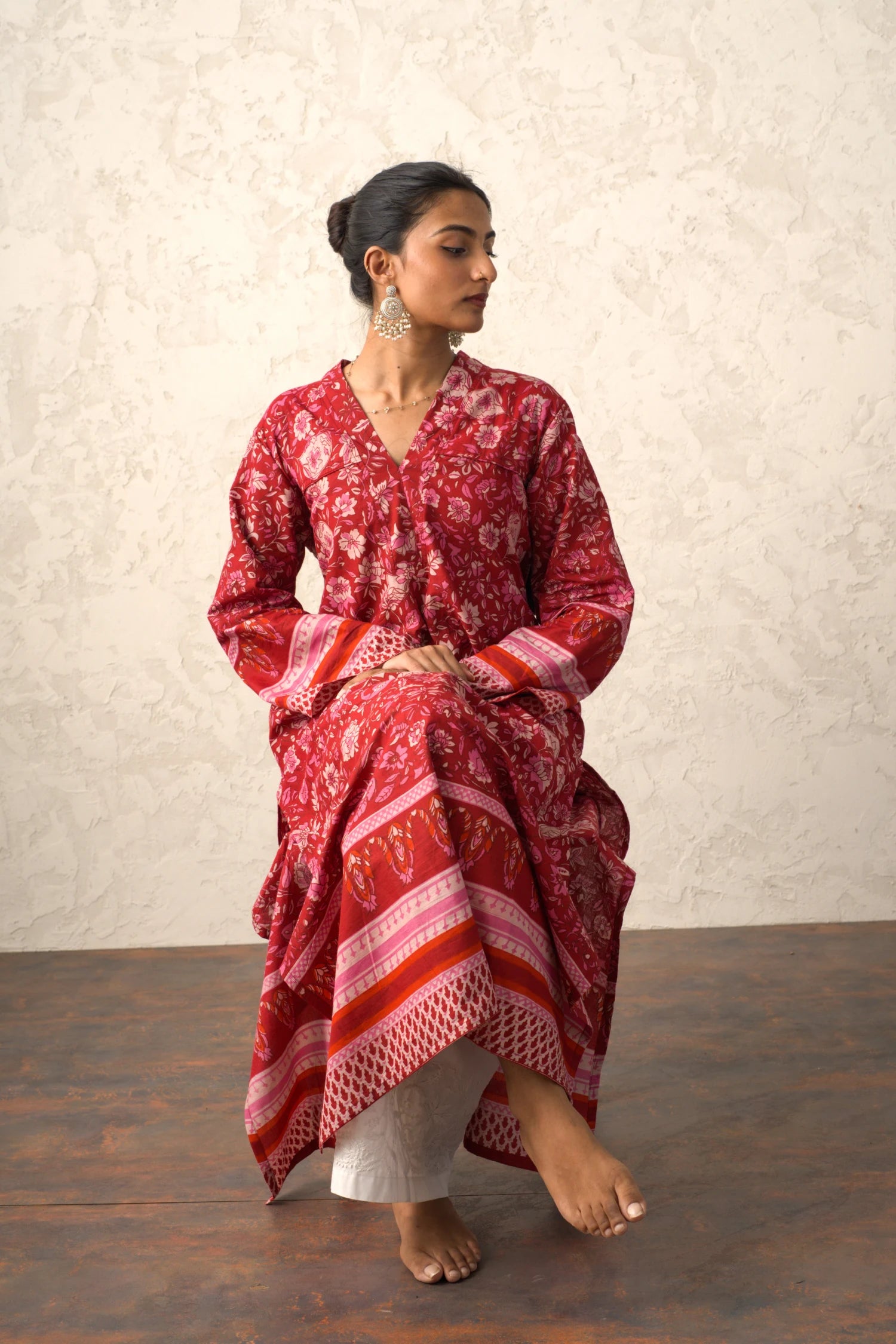 Laal Rang Long Kurti