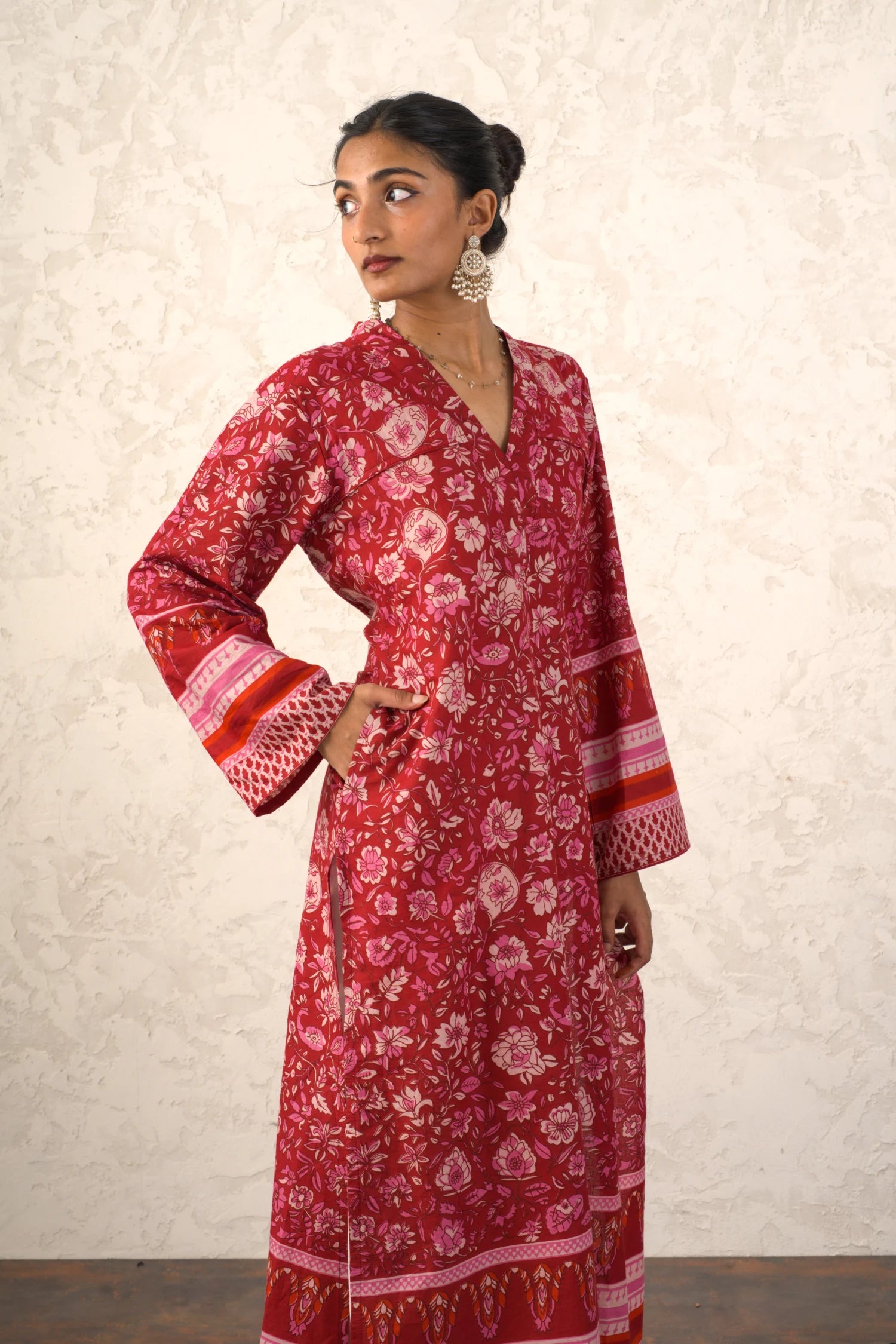 Laal Rang Long Kurti