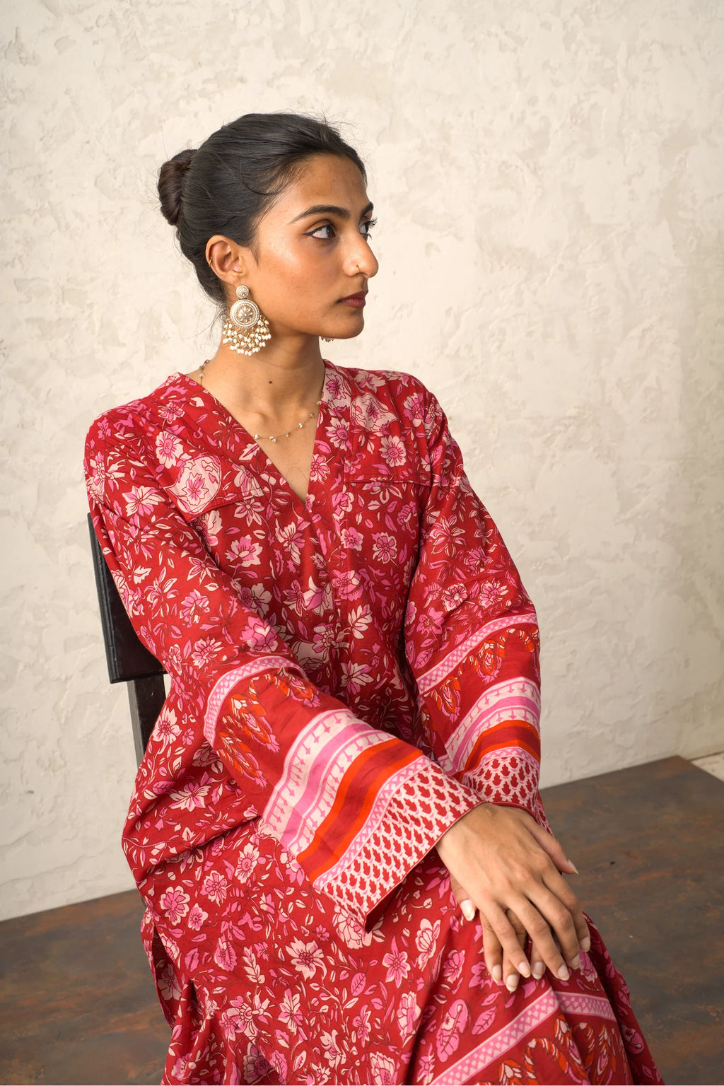 Laal Rang Long Kurti