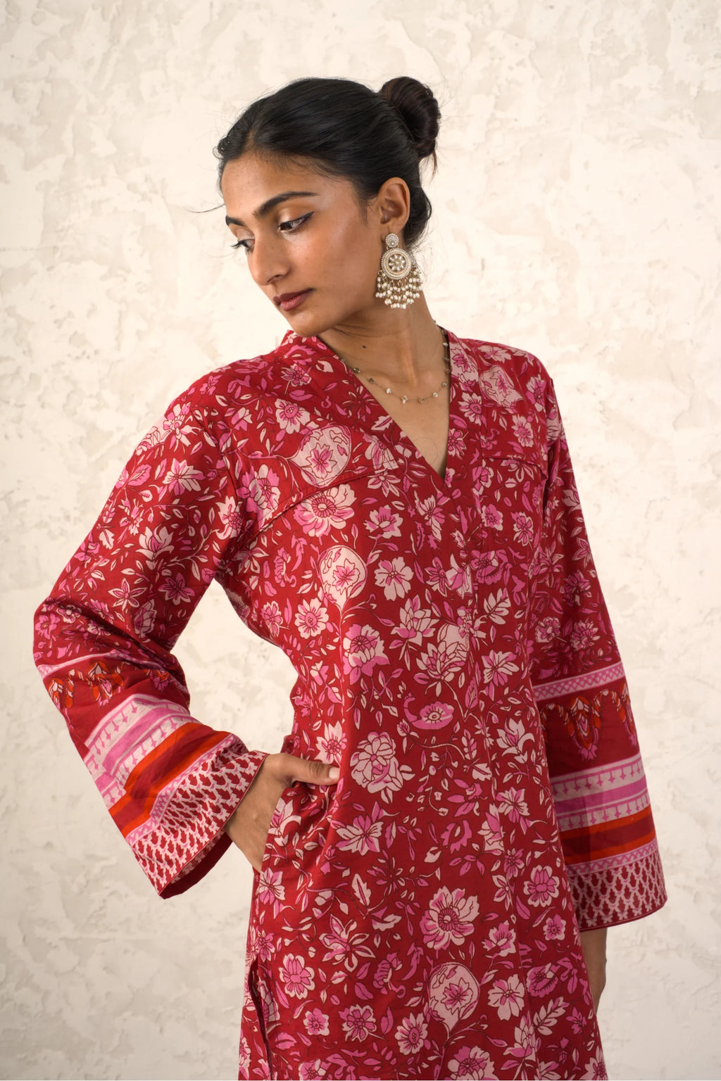 Laal Rang Long Kurti