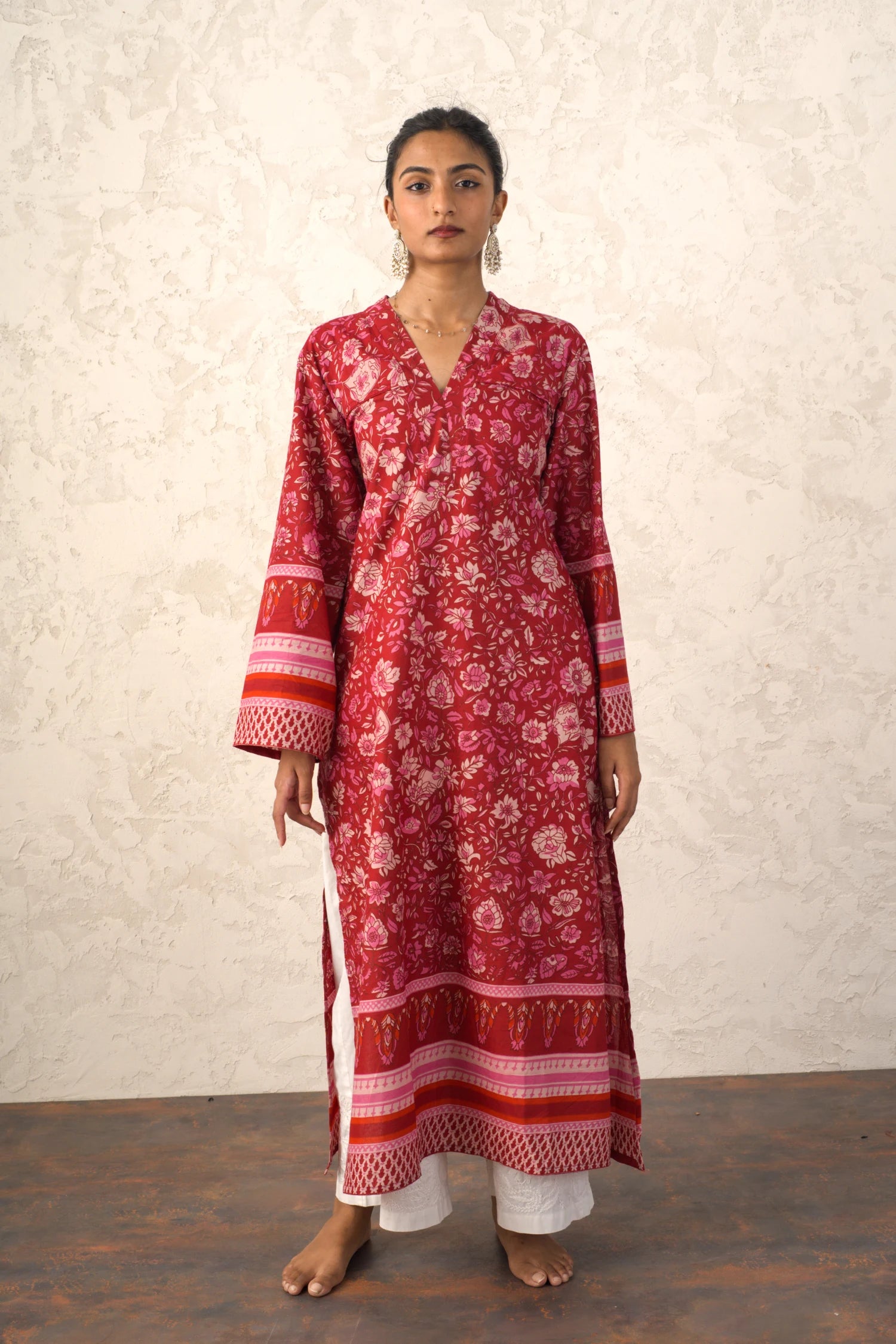 Laal Rang Long Kurti