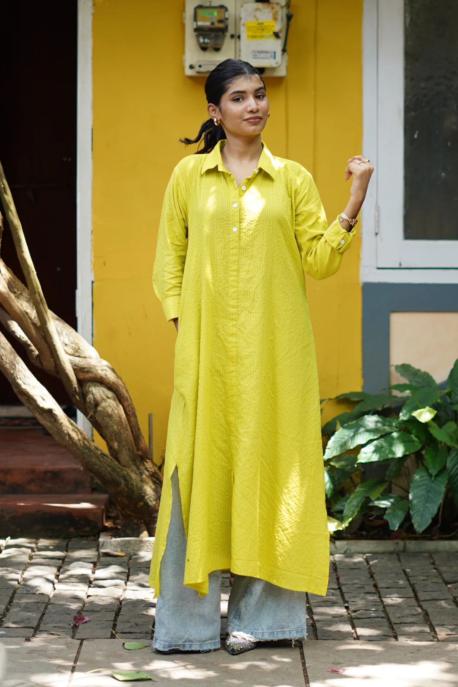 Lime Green Long Shirt