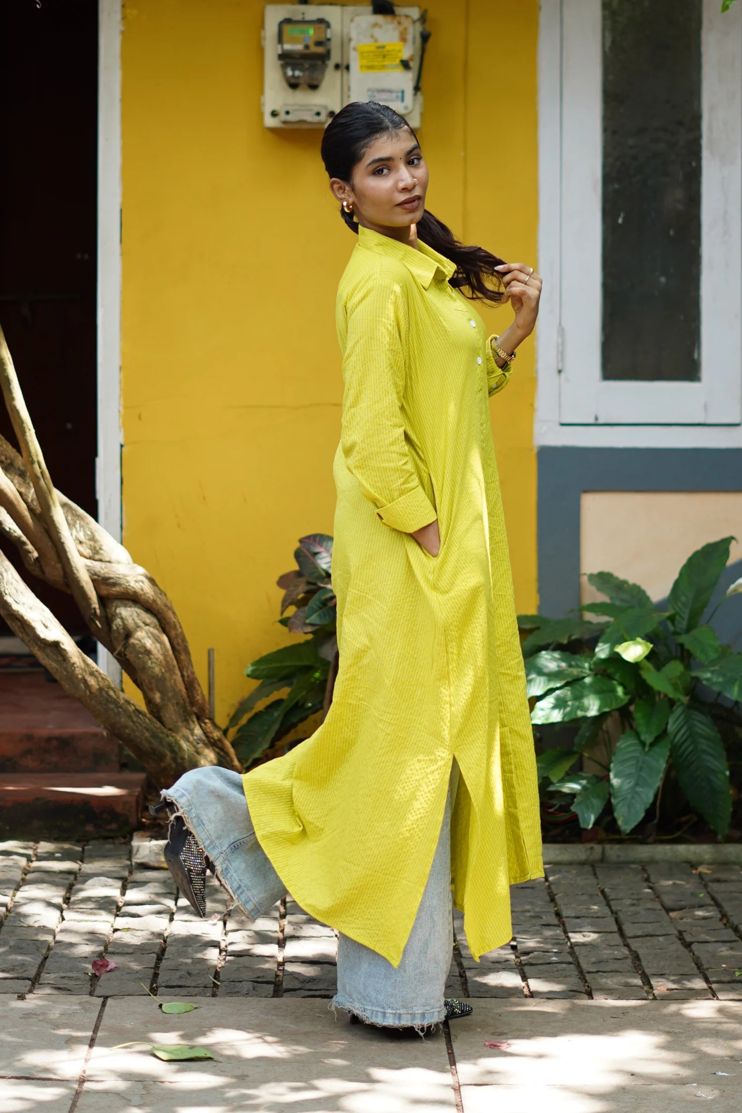 Lime Green Long Shirt