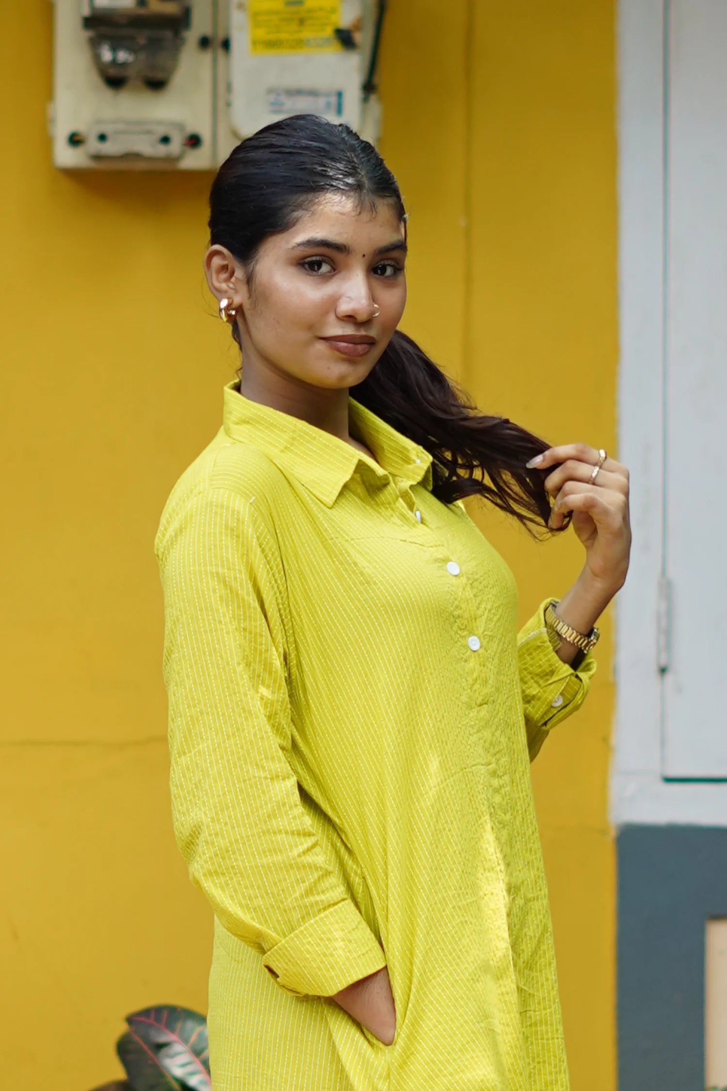 Lime Green Long Shirt