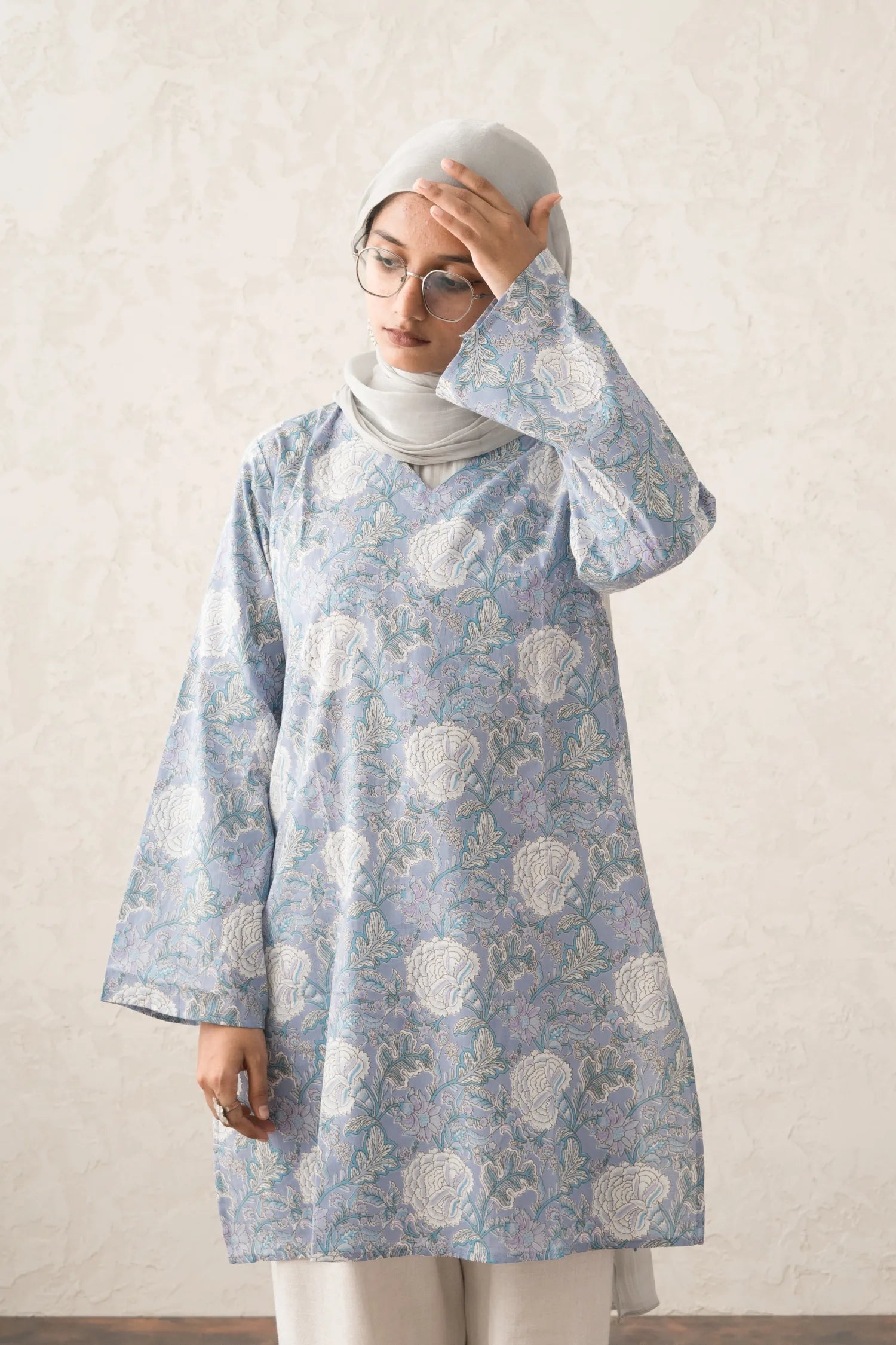 Meher Sky Knee Kurti