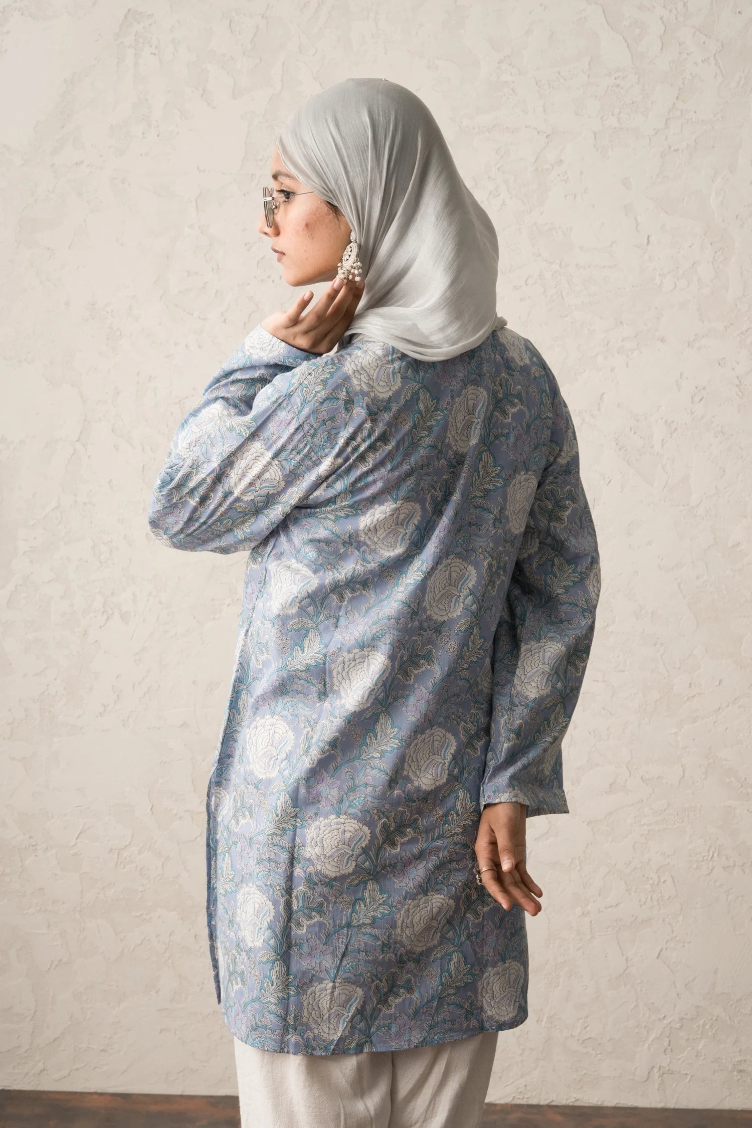 Meher Sky Knee Kurti