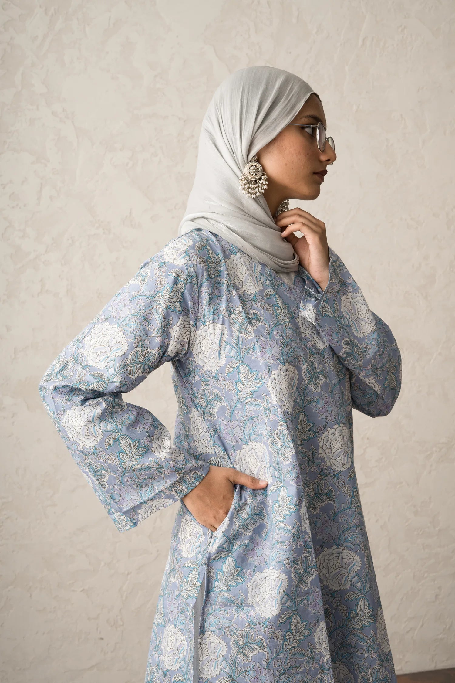 Meher Sky Knee Kurti