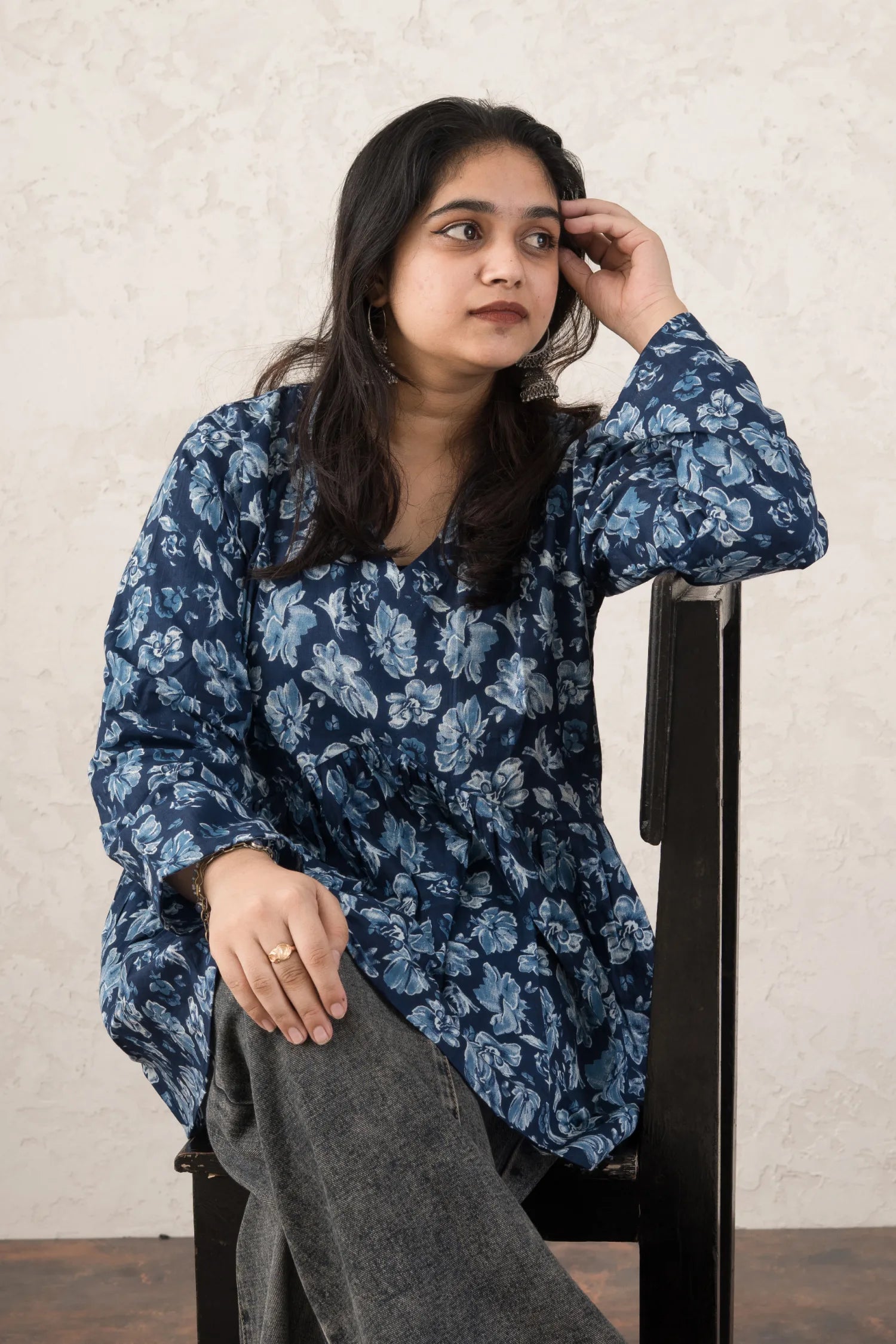 Moonshade Flared Short Kurti