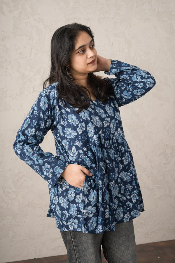 Moonshade Flared Short Kurti
