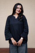 Nisha Black Short Kurti
