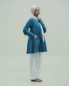 Noor Umbrella Ocean Blue Kurti