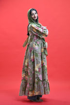 Olive Bloom Long Kurti