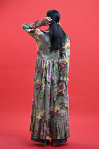 Olive Bloom Long Kurti