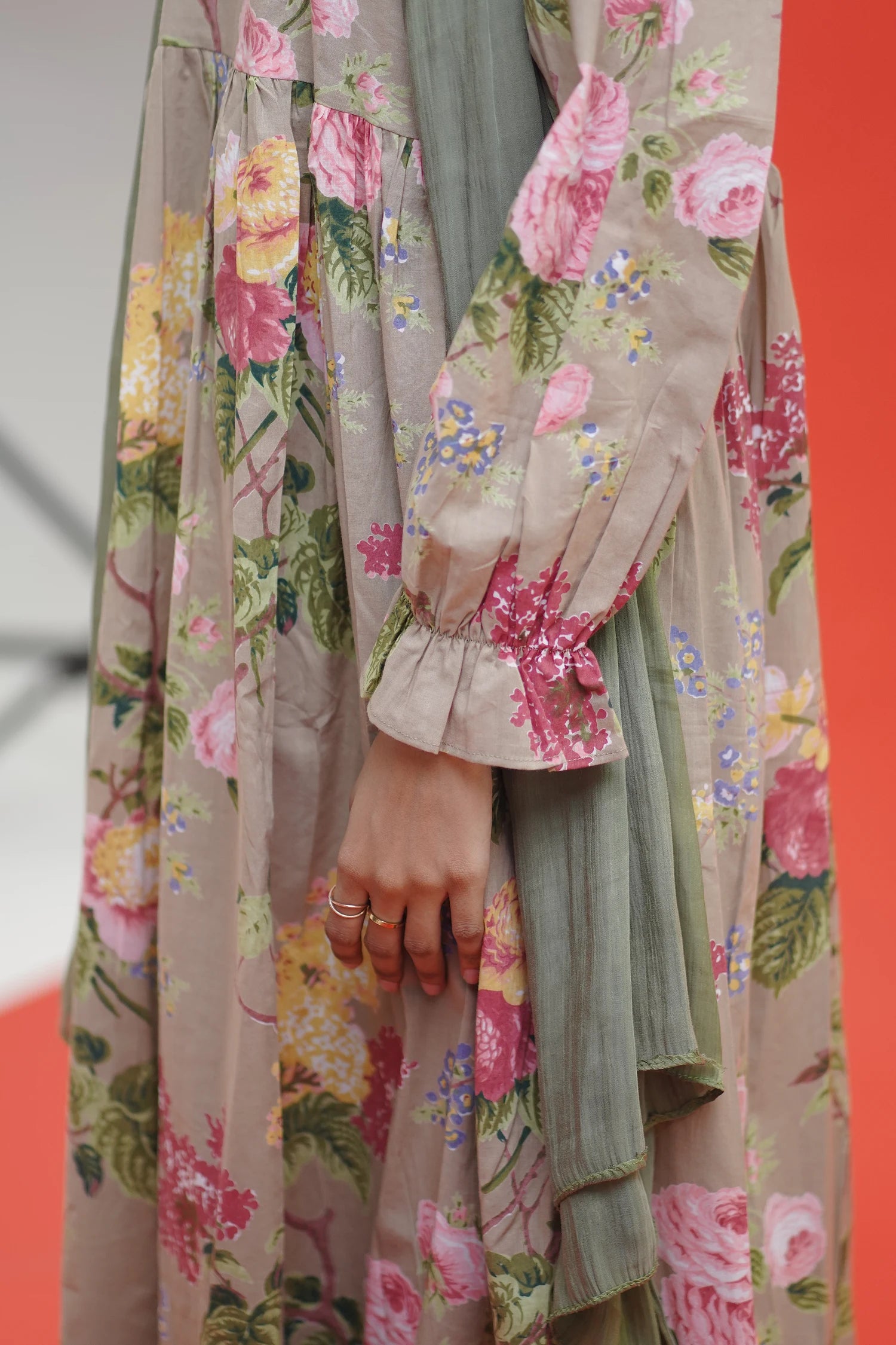 Olive Bloom Long Kurti