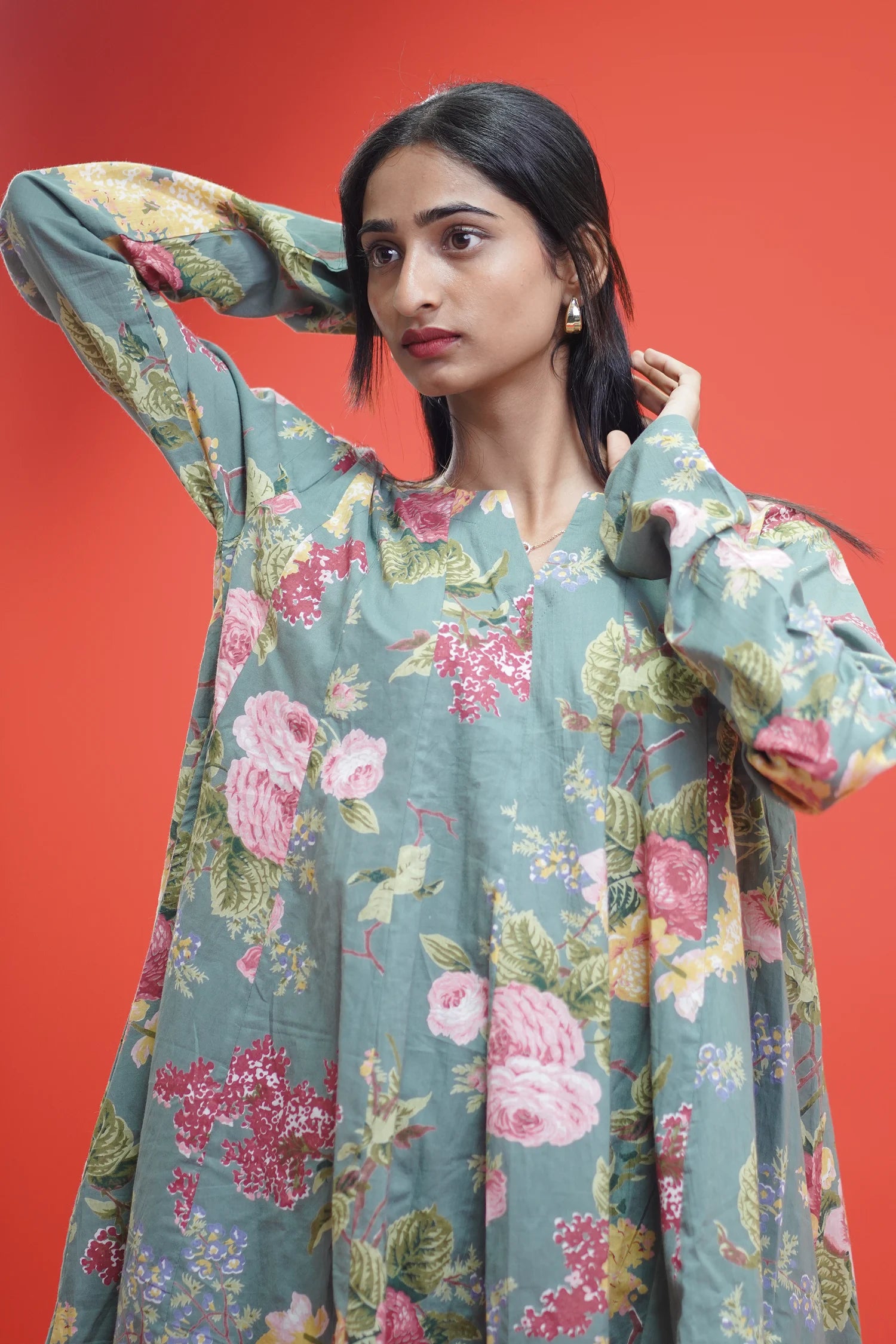 Olive Petal Kurti