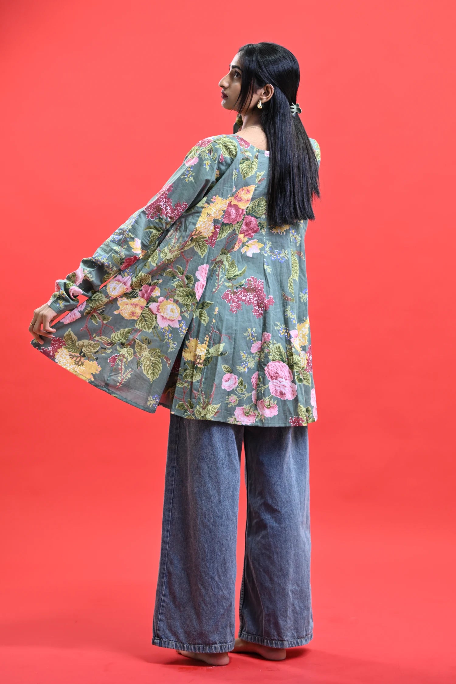Olive Petal Kurti