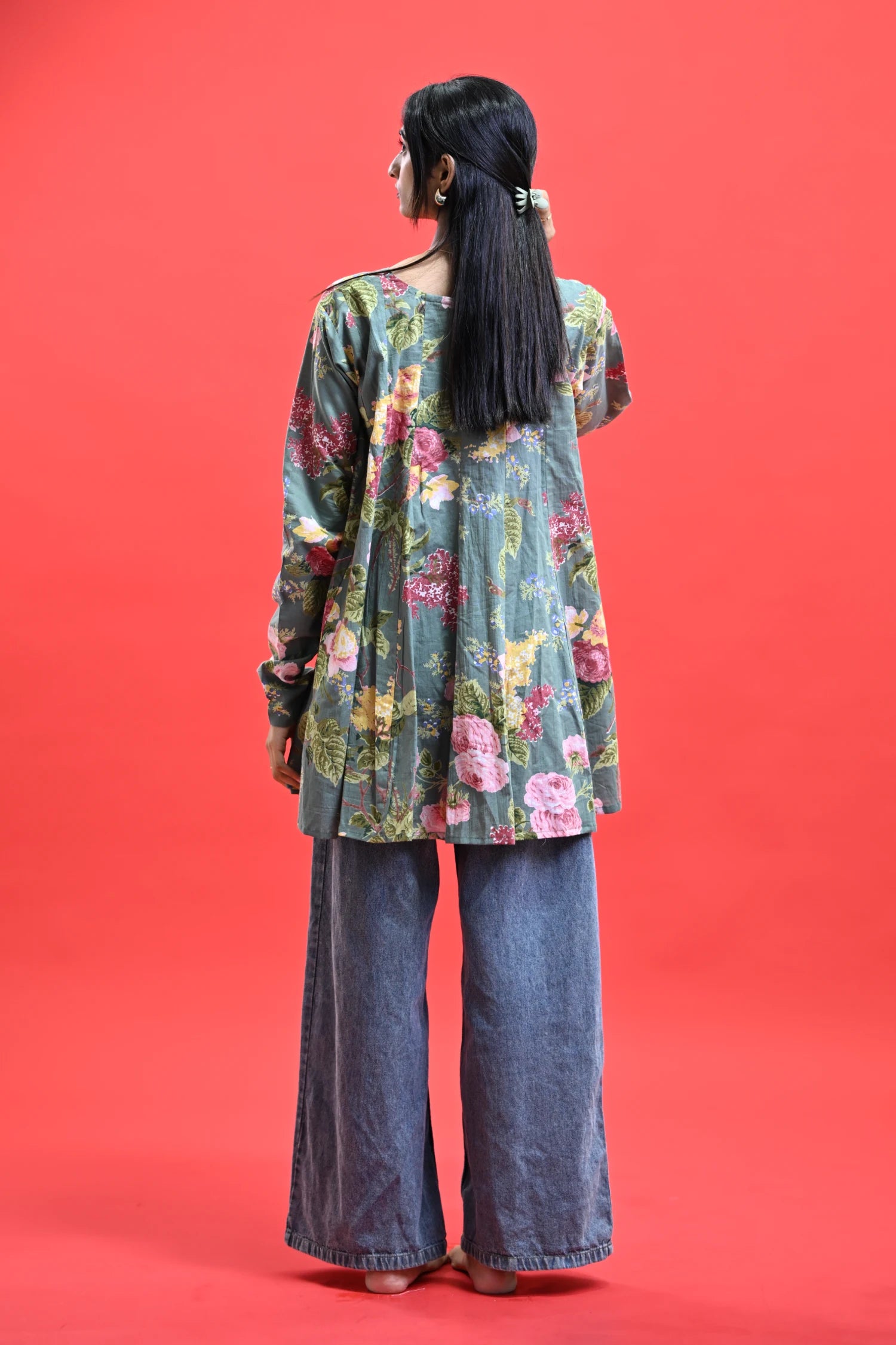 Olive Petal Kurti