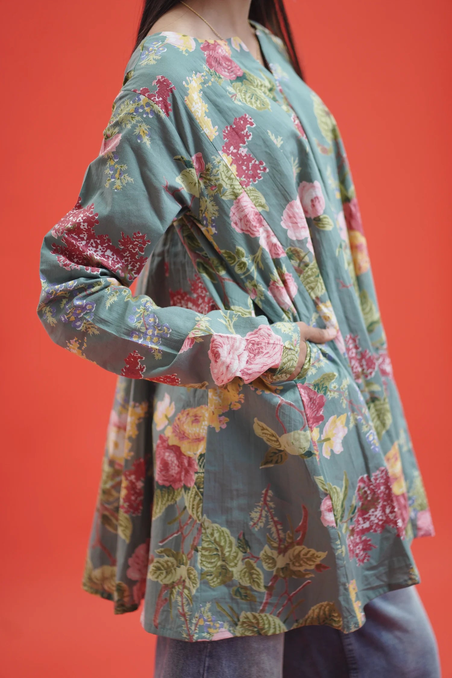 Olive Petal Kurti