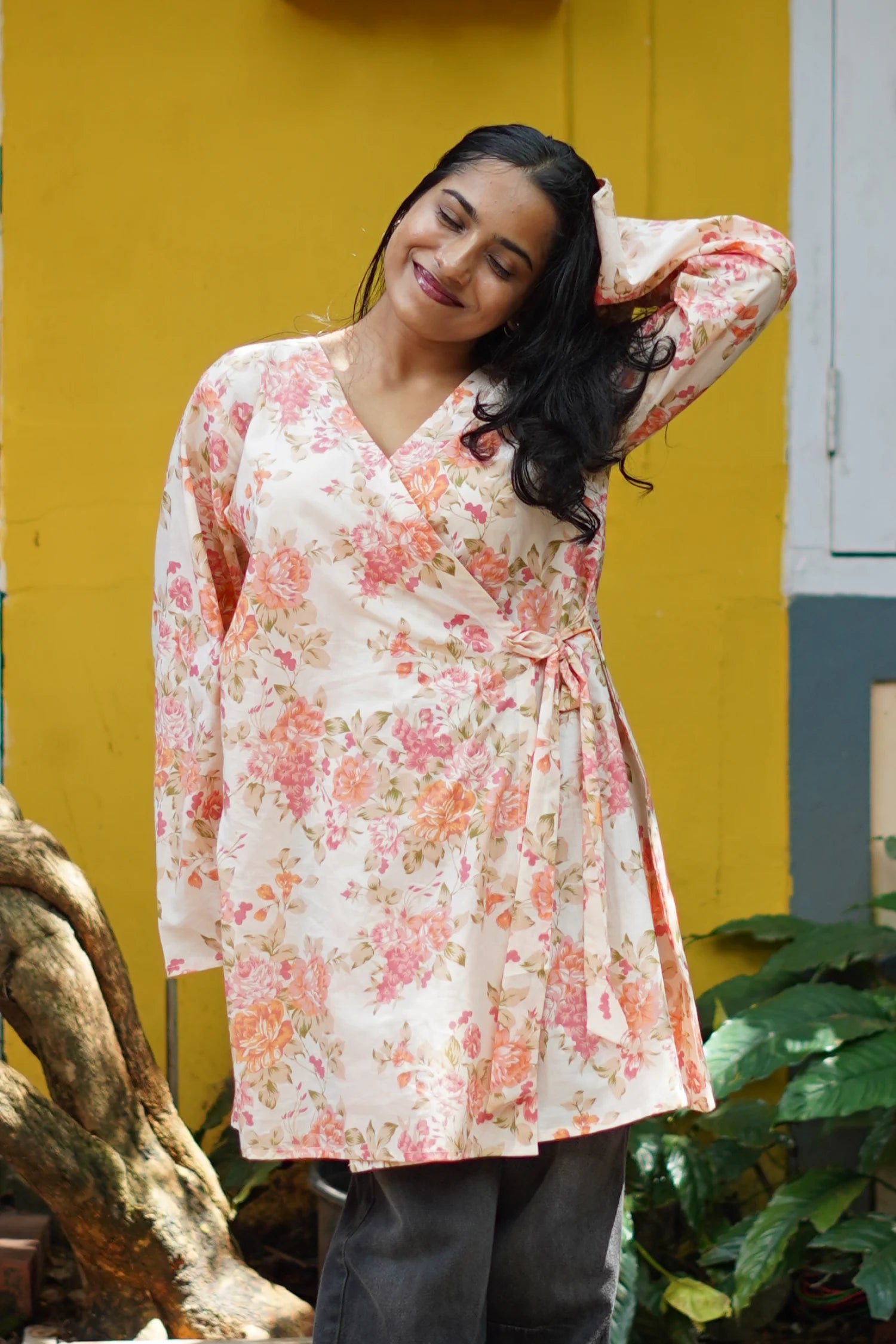 Peach Blossom Short Kurti