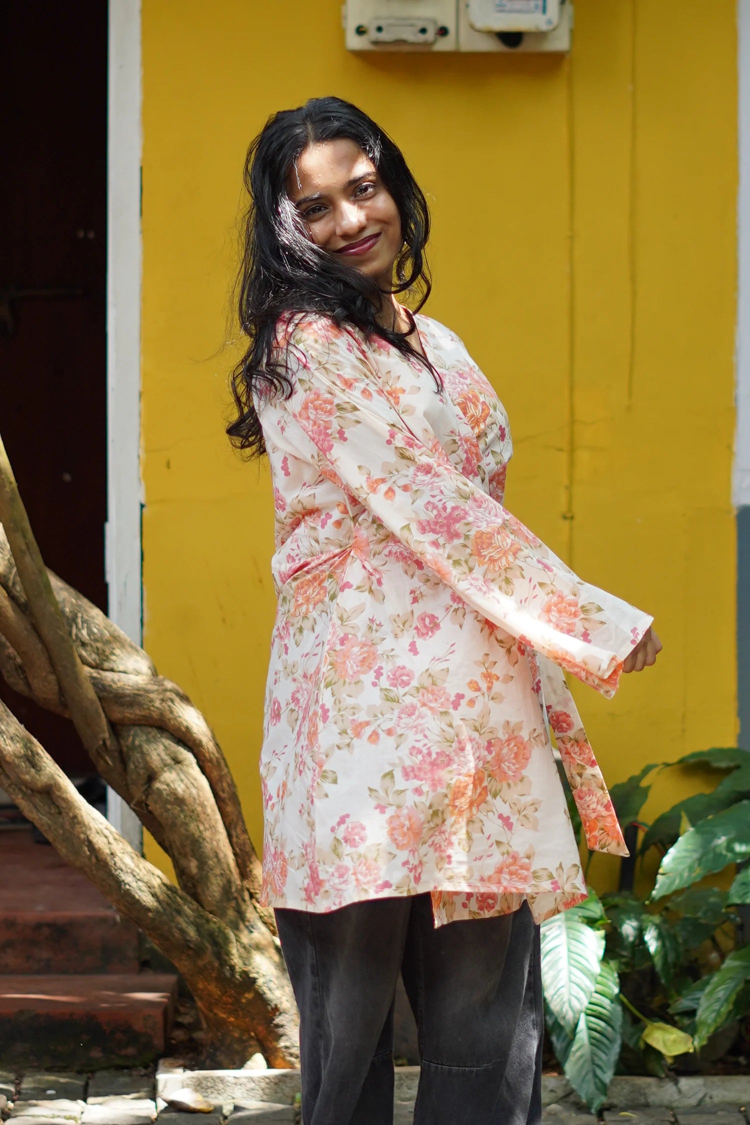 Peach Blossom Short Kurti