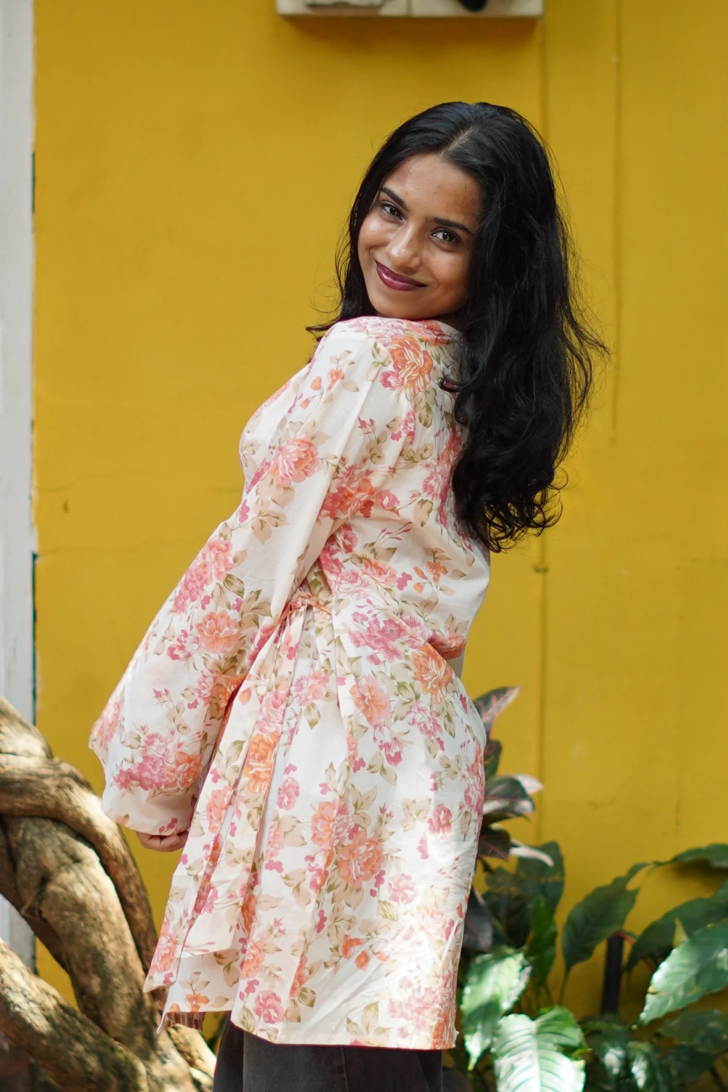 Peach Blossom Short Kurti
