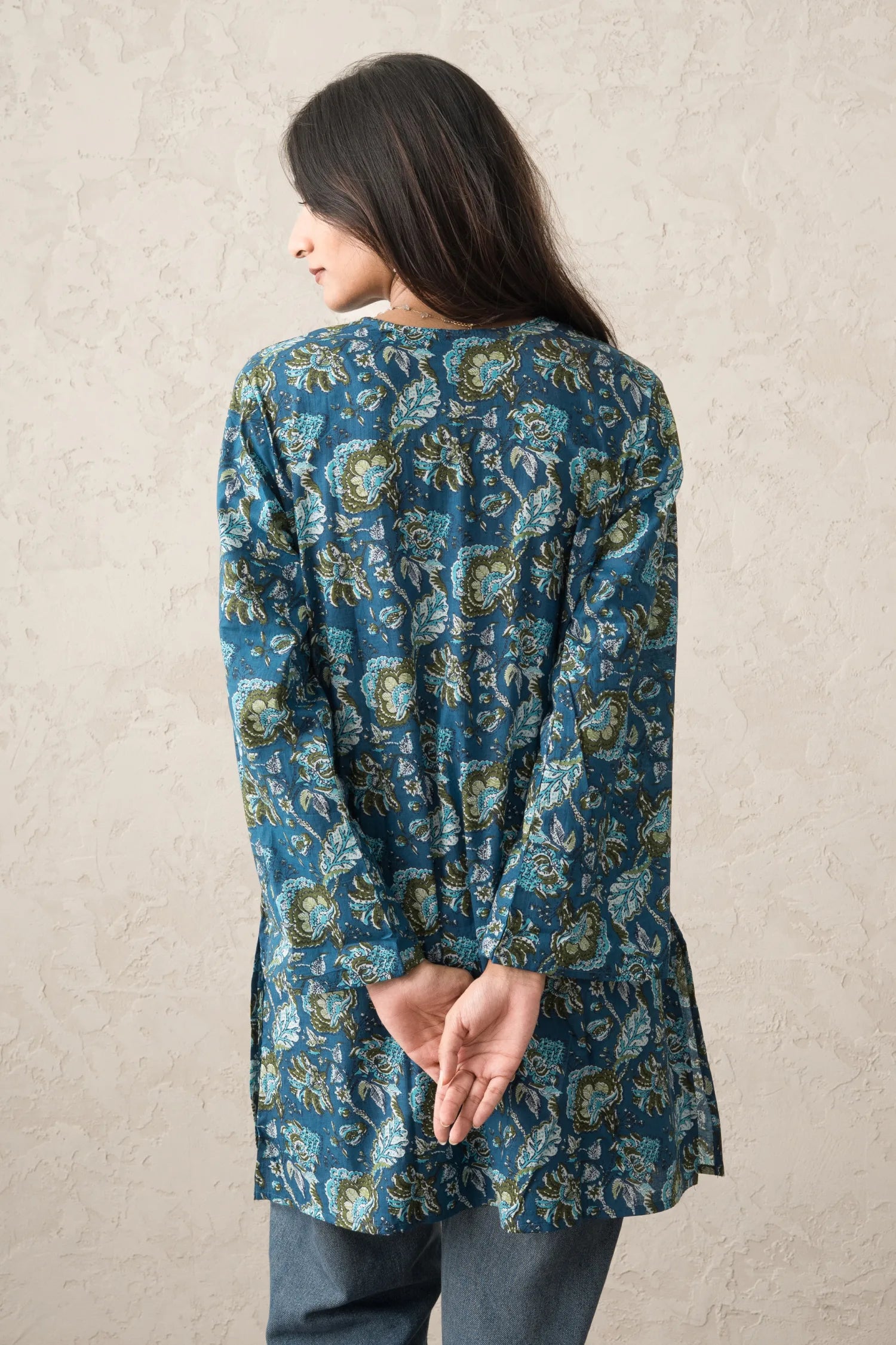 Peacock Knee Kurti