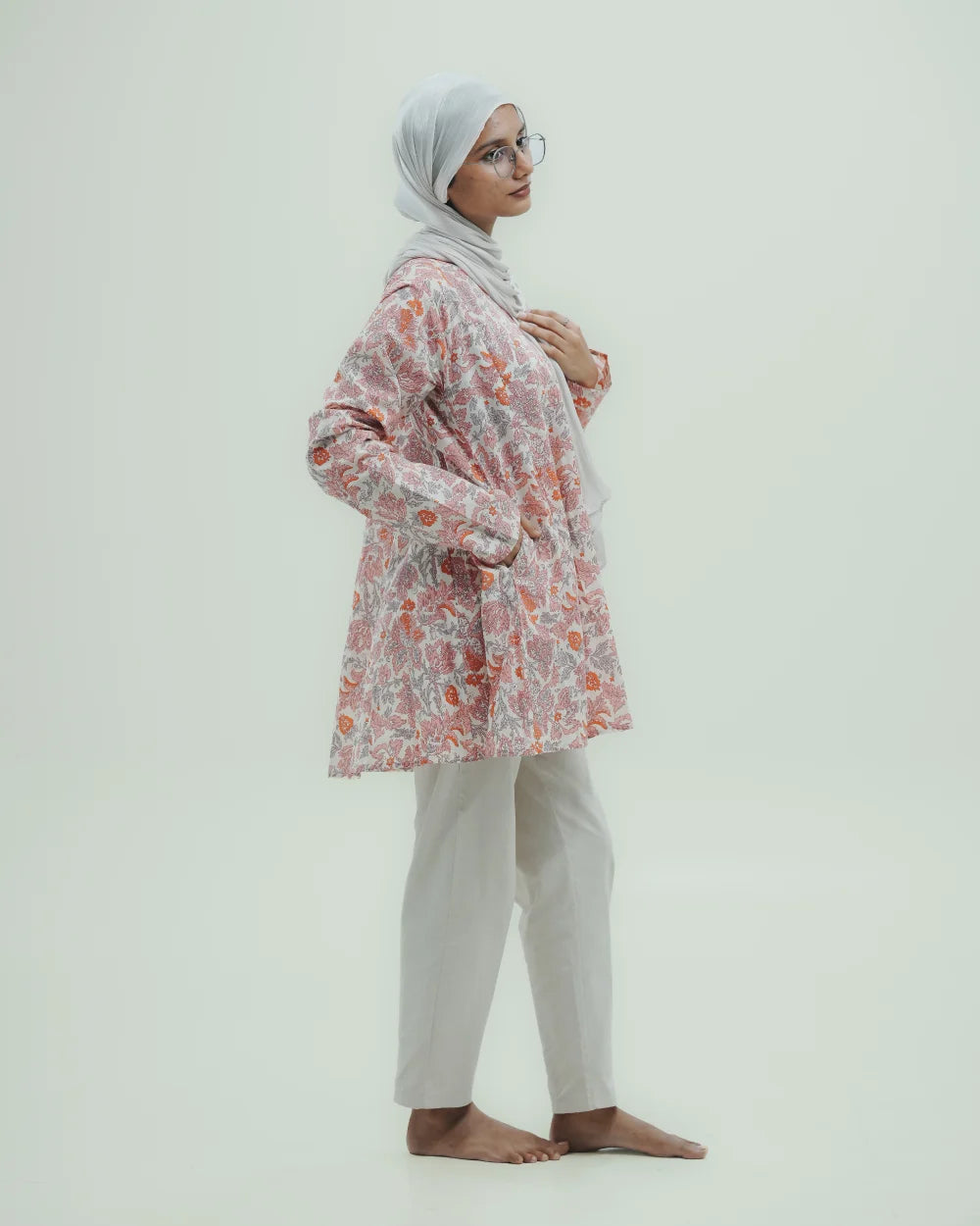 Rosette Umbrella Kurti
