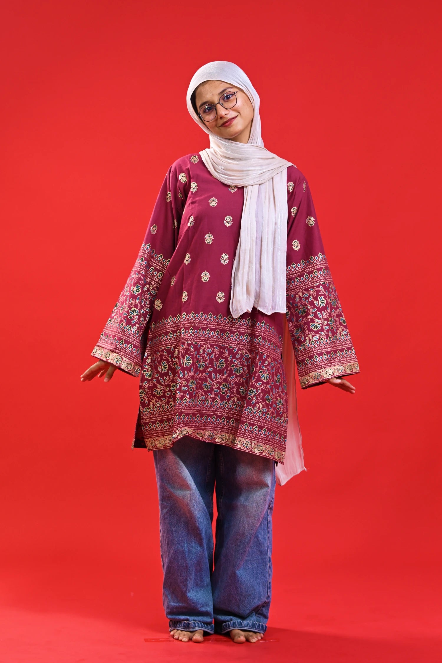 Ruby Shine Knee Kurti