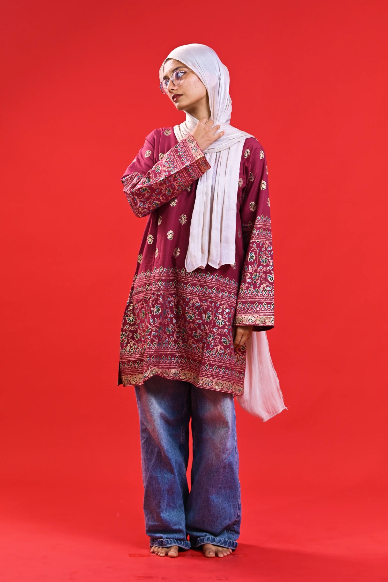 Ruby Shine Knee Kurti