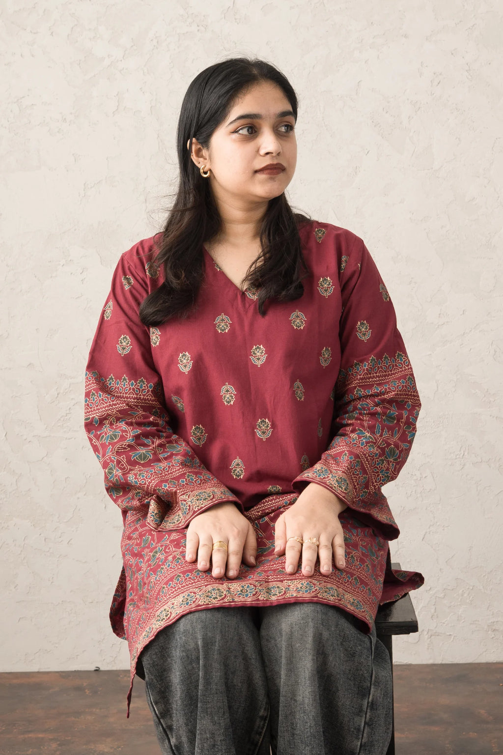 Ruby Knee Kurti