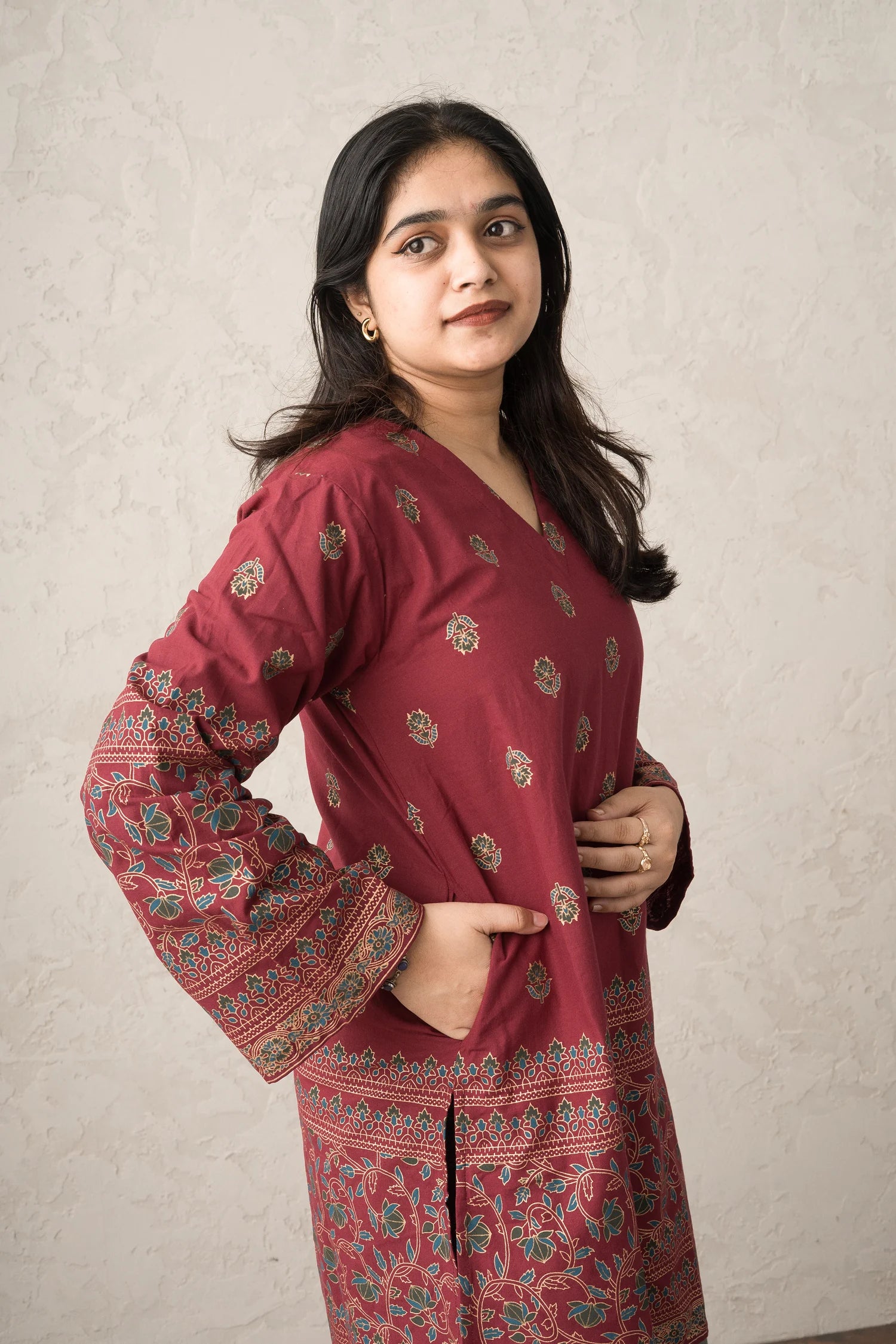 Ruby Knee Kurti