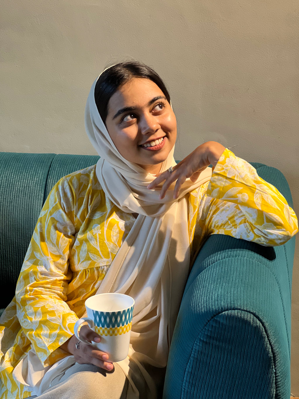 SUNSHINE FLORAL FLARED KURTI