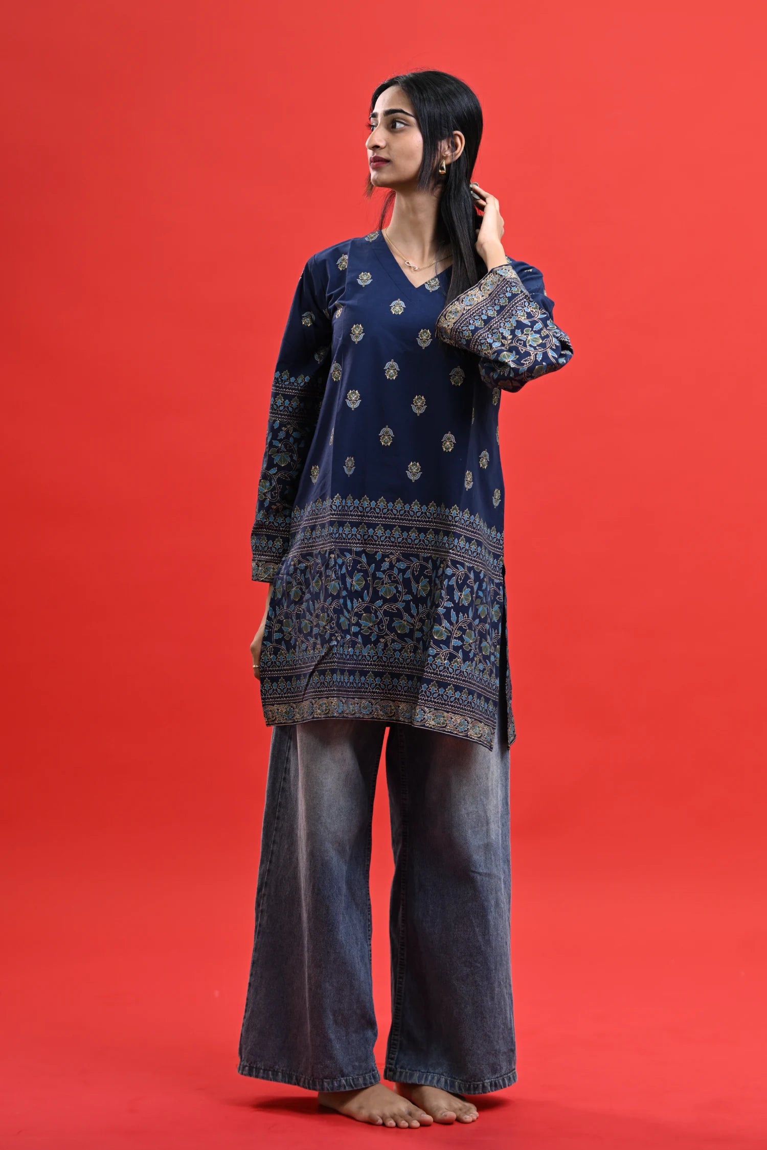 Sapphire Knee Kurti